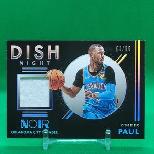 CHRIS PAUL 2019-20 NOIR BASKETBALL DISH NIGHT GAME-WORN JERSEY /65
